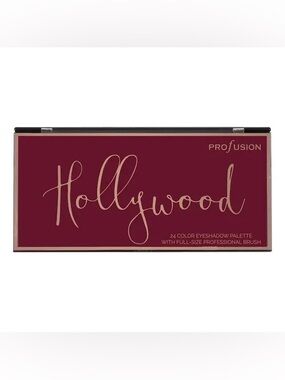 New Profusion Cosmetics Hollywood Script Wall Art in Burgundy and Rose Gold